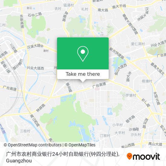 广州市农村商业银行24小时自助银行(钟四分理处) map