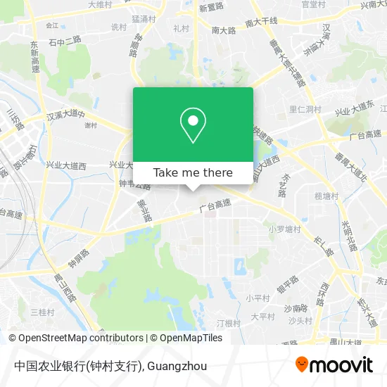 中国农业银行(钟村支行) map