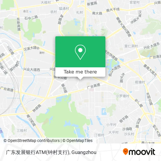 广东发展银行ATM(钟村支行) map