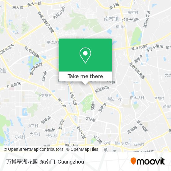 万博翠湖花园-东南门 map