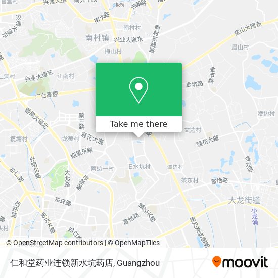 仁和堂药业连锁新水坑药店 map