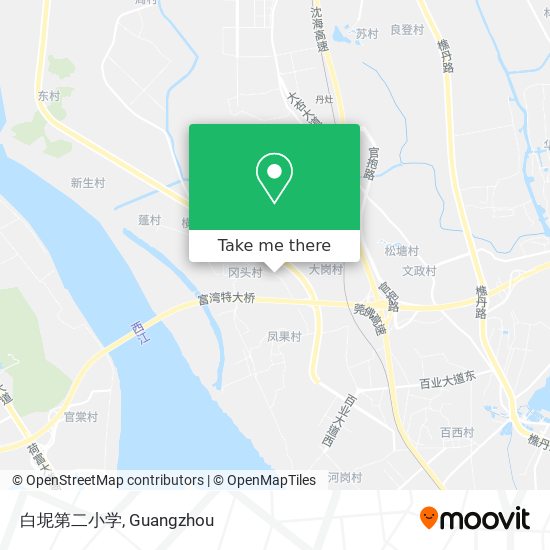 白坭第二小学 map