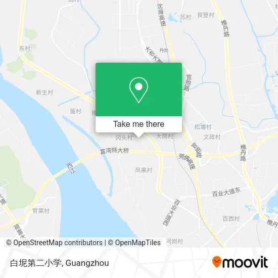 白坭第二小学 map