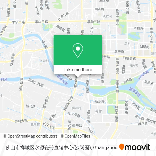 佛山市禅城区永源瓷砖直销中心(沙岗围) map