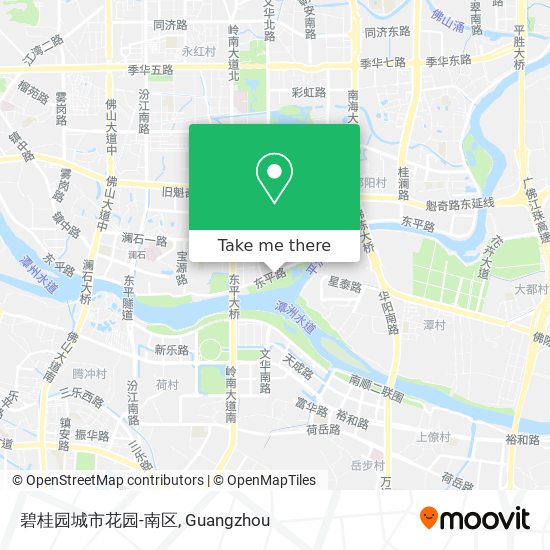碧桂园城市花园-南区 map