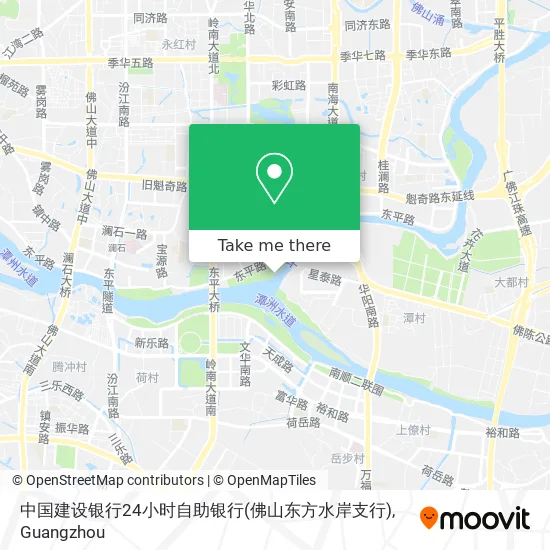 中国建设银行24小时自助银行(佛山东方水岸支行) map