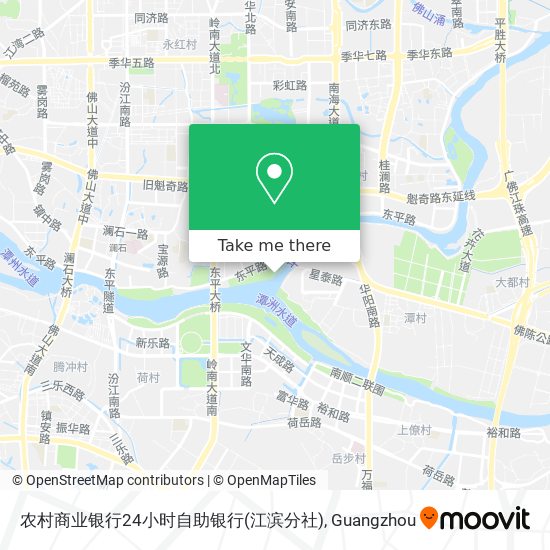 农村商业银行24小时自助银行(江滨分社) map