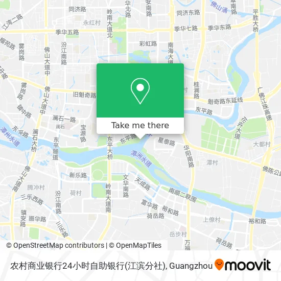 农村商业银行24小时自助银行(江滨分社) map