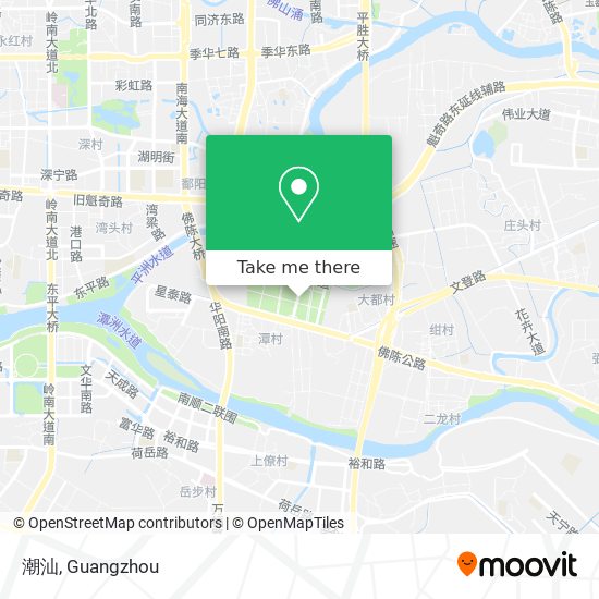 潮汕 map