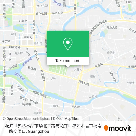 花卉世界艺术品市场北二路与花卉世界艺术品市场南一路交叉口 map