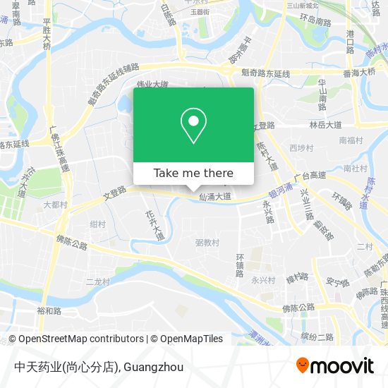 中天药业(尚心分店) map