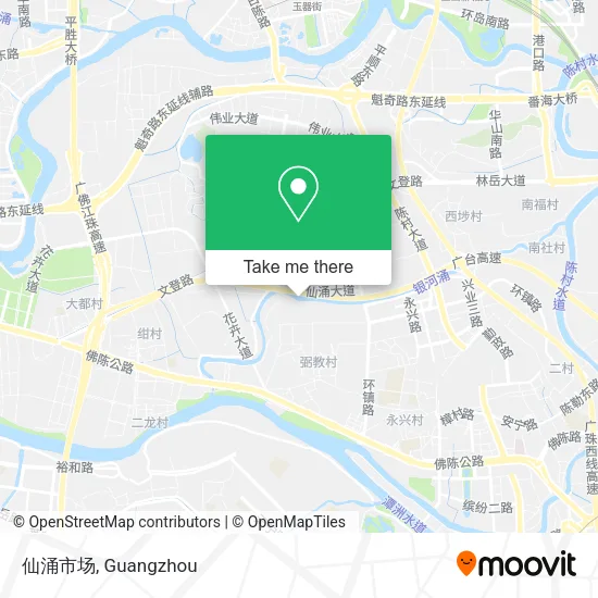 仙涌市场 map