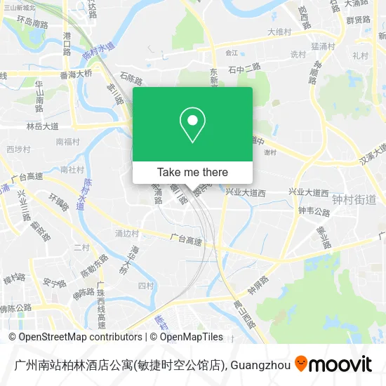 广州南站柏林酒店公寓(敏捷时空公馆店) map