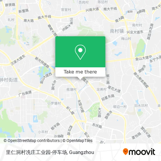 里仁洞村冼庄工业园-停车场 map