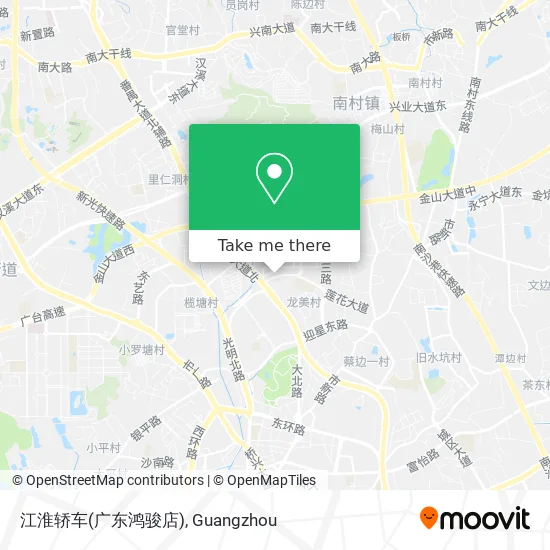 江淮轿车(广东鸿骏店) map