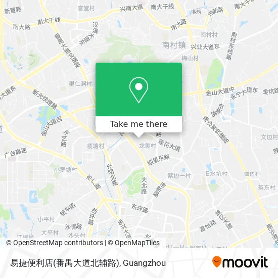 易捷便利店(番禺大道北辅路) map