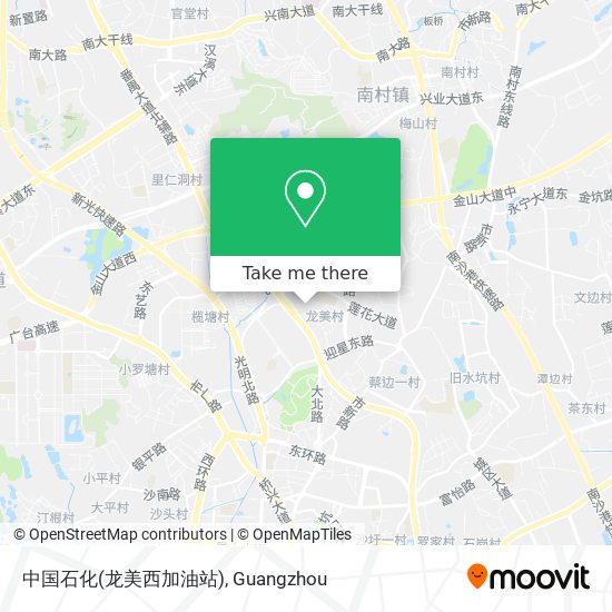 中国石化(龙美西加油站) map