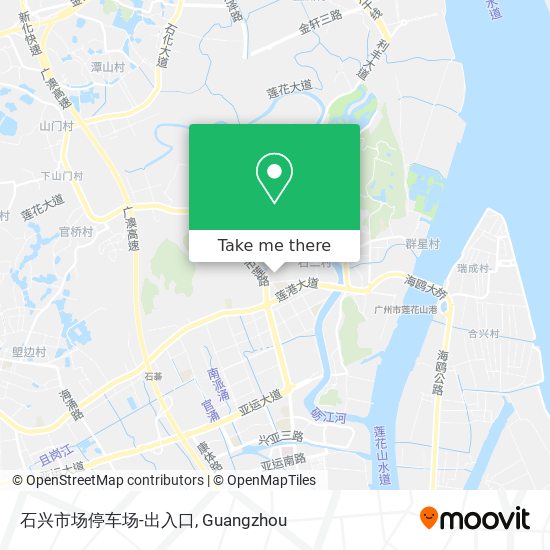 石兴市场停车场-出入口 map