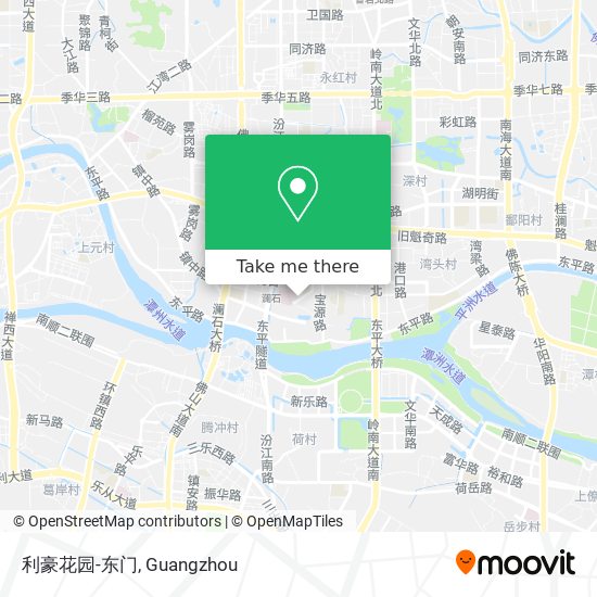 利豪花园-东门 map