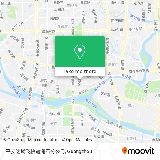 平安达腾飞快递澜石分公司 map