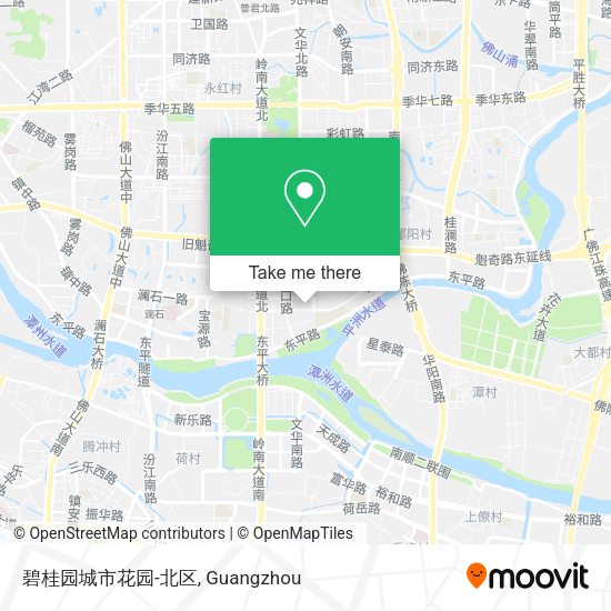 碧桂园城市花园-北区 map