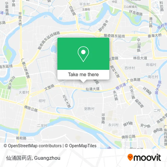 仙涌国药店 map