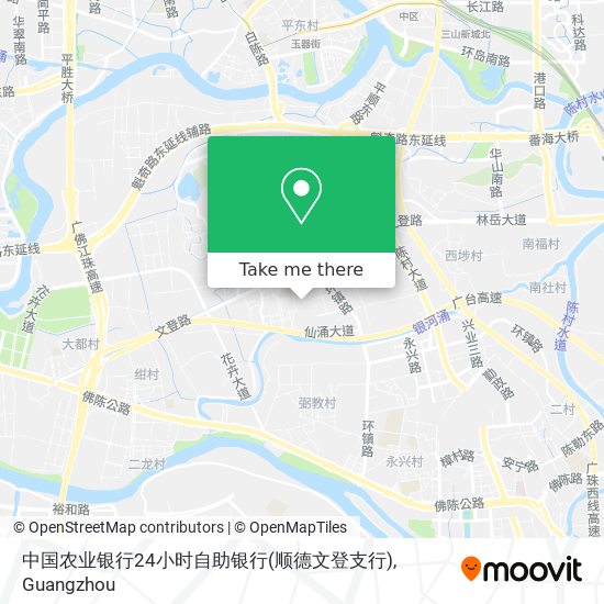 中国农业银行24小时自助银行(顺德文登支行) map