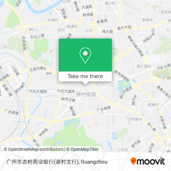 广州市农村商业银行(谢村支行) map