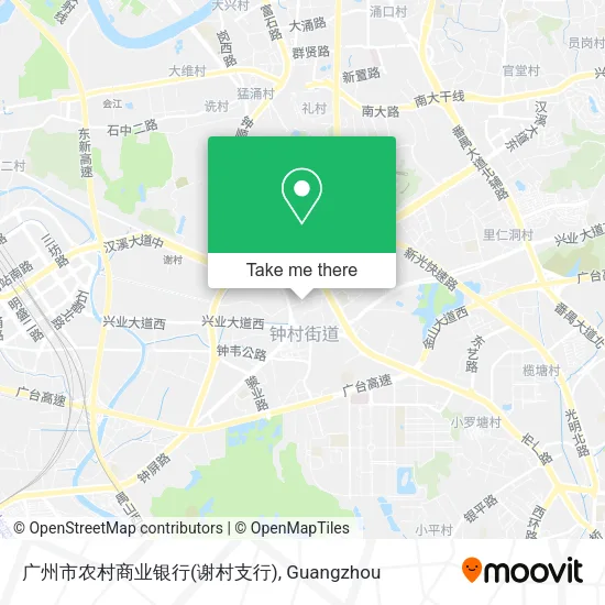 广州市农村商业银行(谢村支行) map