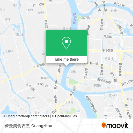 倚云美食农庄 map
