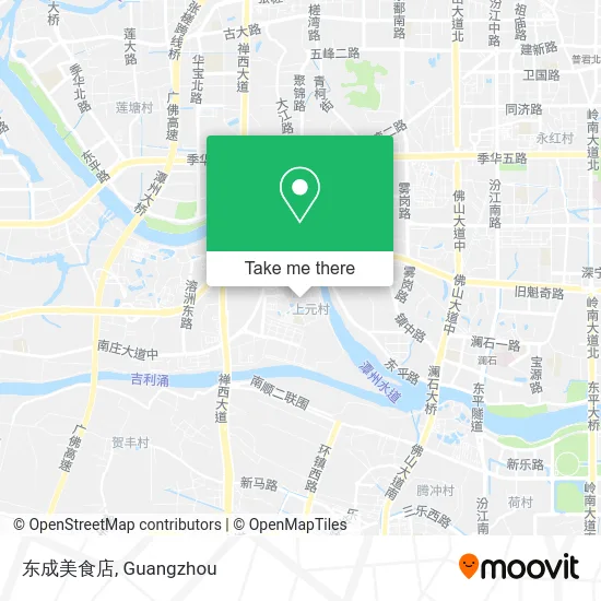 东成美食店 map