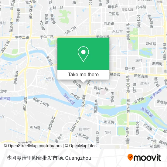 沙冈潭清里陶瓷批发市场 map