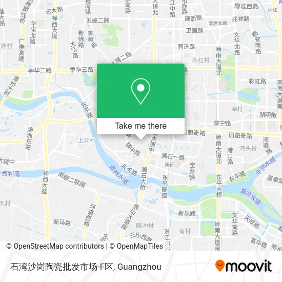 石湾沙岗陶瓷批发市场-F区 map