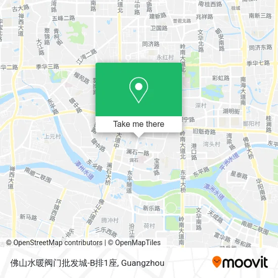 佛山水暖阀门批发城-B排1座 map