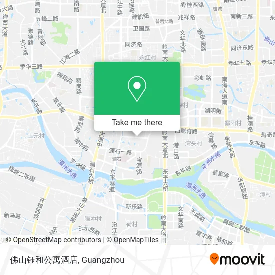 佛山钰和公寓酒店 map