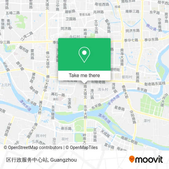 区行政服务中心站 map