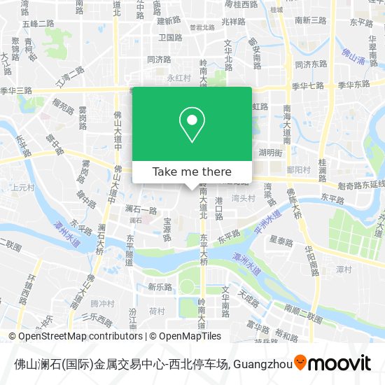 佛山澜石(国际)金属交易中心-西北停车场 map