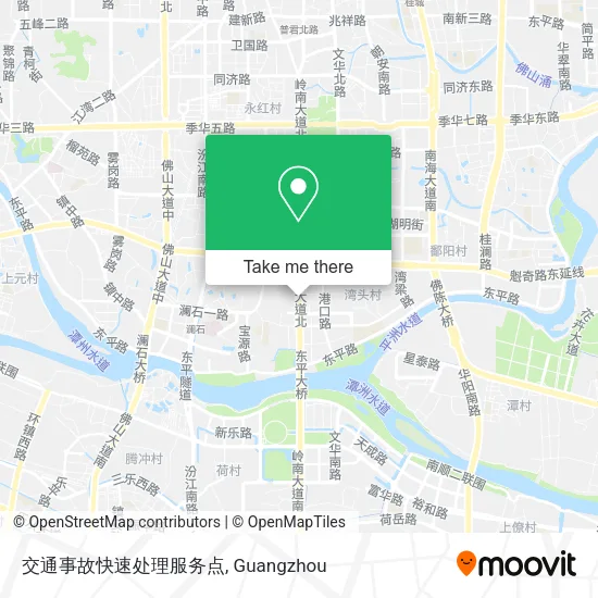 交通事故快速处理服务点 map