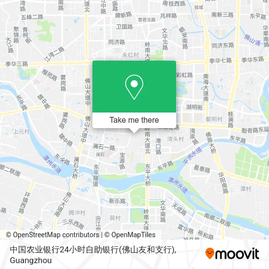 中国农业银行24小时自助银行(佛山友和支行) map