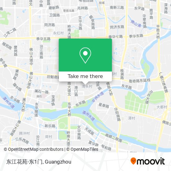 东江花苑-东1门 map