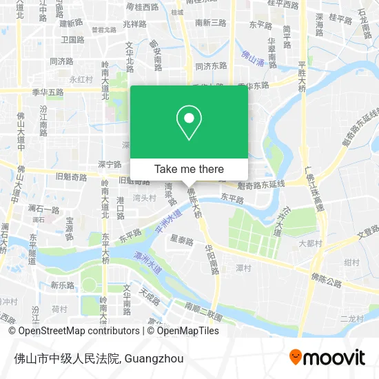 佛山市中级人民法院 map