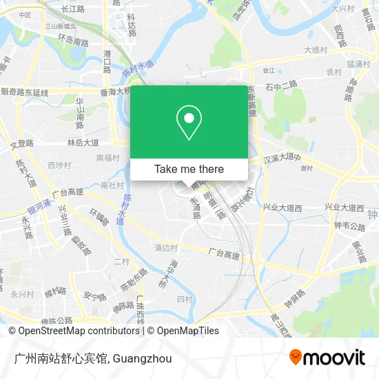 广州南站舒心宾馆 map