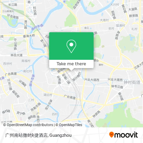 广州南站微8快捷酒店 map