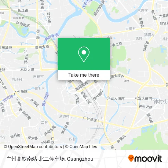 广州高铁南站-北二停车场 map