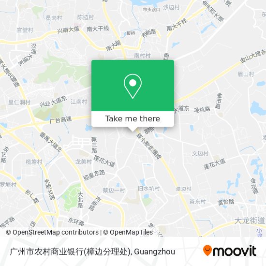广州市农村商业银行(樟边分理处) map