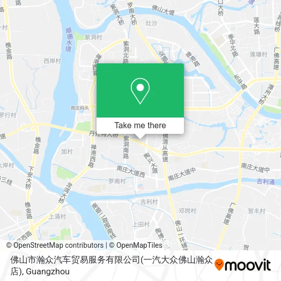 佛山市瀚众汽车贸易服务有限公司(一汽大众佛山瀚众店) map