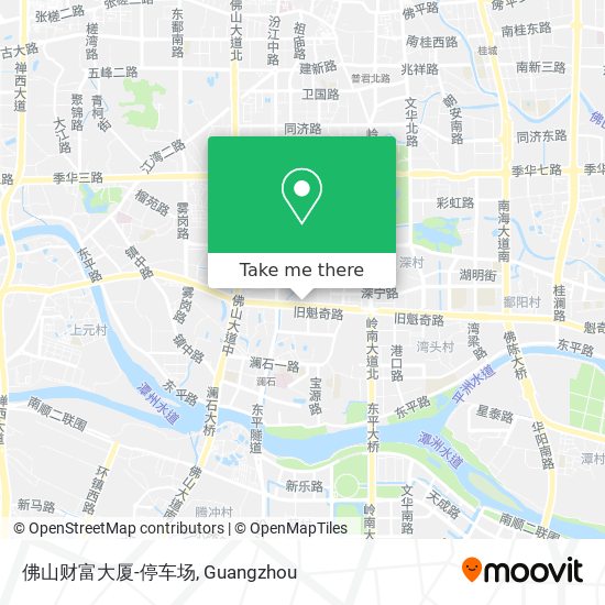 佛山财富大厦-停车场 map