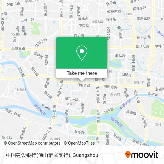 中国建设银行(佛山豪庭支行) map