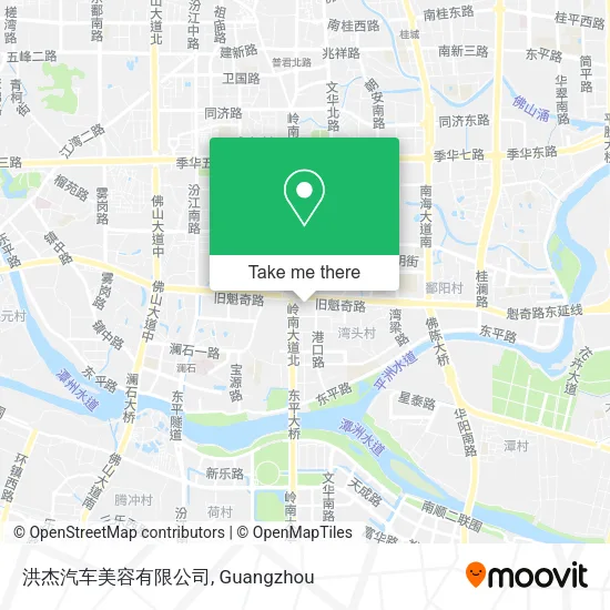 洪杰汽车美容有限公司 map