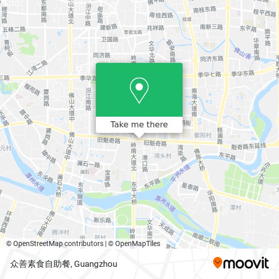 众善素食自助餐 map